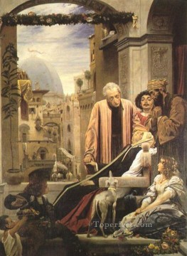 Lord Frederic Leighton Painting - The Death of Brunelleschi 1852 Academicism Frederic Leighton